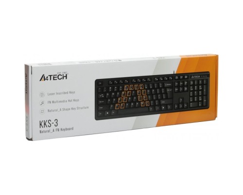 Клавіатура A4Tech KKS-3 USB Black