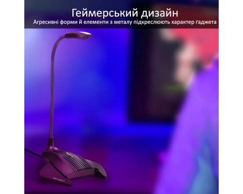 Мікрофон Vertux VertuMic-1 LED USB Black (vertumic-1.black)