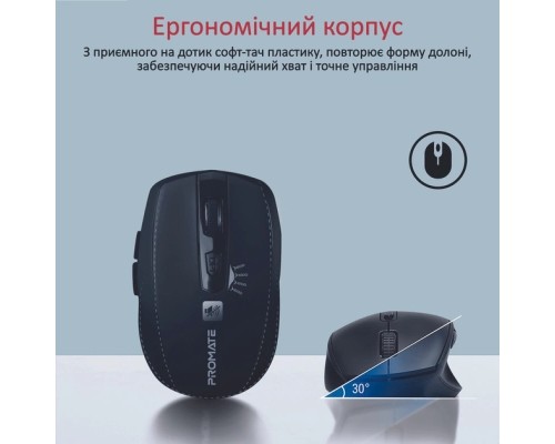 Мишка Promate Breeze Wireless Black (breeze.black)