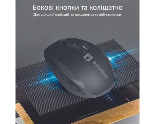Мишка Promate Breeze Wireless Black (breeze.black)