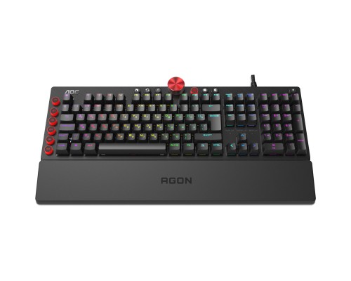 Клавіатура AOC AGK700 RGB Cherry MX Red USB Black (AGK700DR2R)