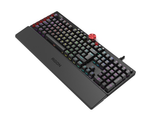 Клавіатура AOC AGK700 RGB Cherry MX Red USB Black (AGK700DR2R)