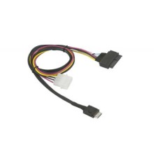 Кабель для передачі даних Supermicro OCuLink SFF-8611 (x4) to SFF-8639 U.2 with 4 Pin Power Cable (CBL-SAST-1011)