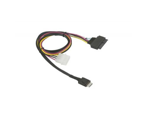 Кабель для передачі даних Supermicro OCuLink SFF-8611 (x4) to SFF-8639 U.2 with 4 Pin Power Cable (CBL-SAST-1011)