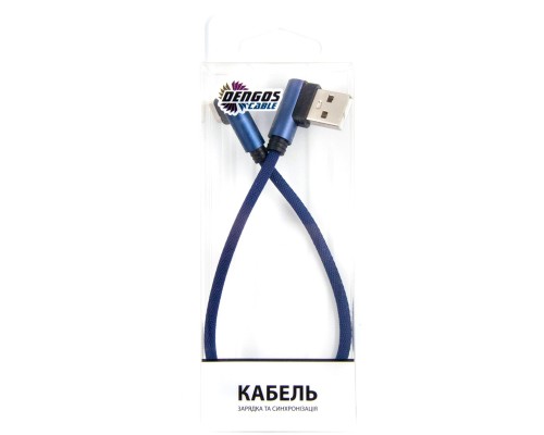 Дата кабель USB 2.0 AM to Type-C 0.25m blue Dengos (NTK-TC-UG-SHRT-SET-BLUE)