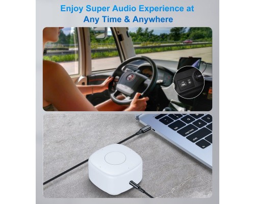 Перехідник USB-C to jack 3.5mm stereo audio (CDLA) 2.0m Choetech (AUX008-BK)