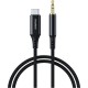 Перехідник USB-C to jack 3.5mm stereo audio (CDLA) 2.0m Choetech (AUX008-BK)