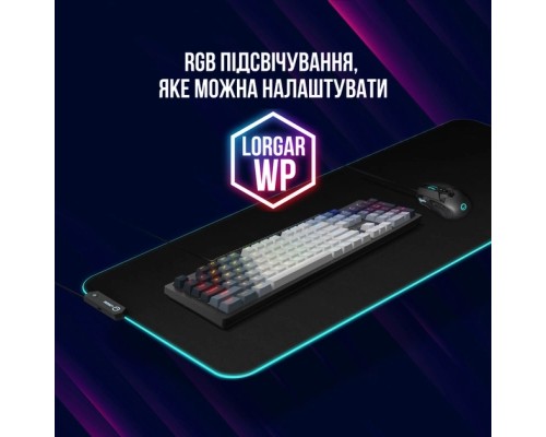 Клавіатура Lorgar Azar 514 RGB USB UA Black (LRG-GK514B-UA)