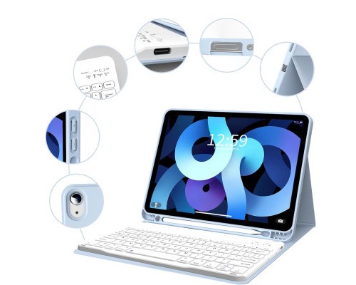 Чохол до планшета BeCover Keyboard Apple iPad Air (4/5) 2020/2022 10.9