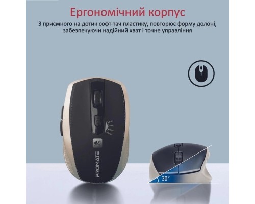 Мишка Promate Breeze Wireless Gold (breeze.gold)