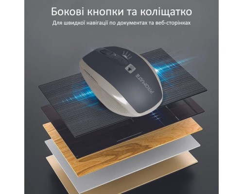 Мишка Promate Breeze Wireless Gold (breeze.gold)