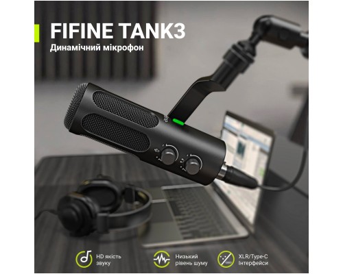Мікрофон Fifine Tank 3 USB/XLR Black (Tank3)
