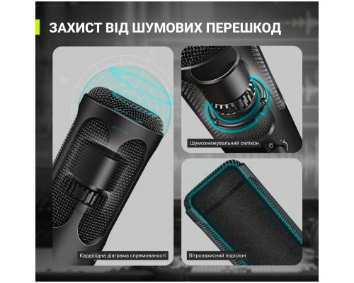 Мікрофон Fifine Tank 3 USB/XLR Black (Tank3)