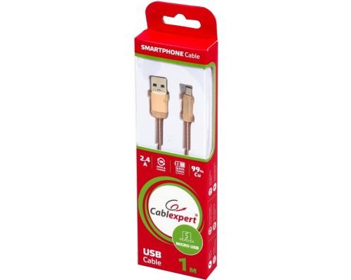 Дата кабель USB 2.0 Micro 5P to AM Cablexpert (CCPB-M-USB-08G)