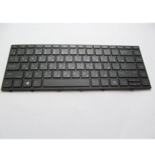 Клавіатура ноутбука HP ProBook 430 G5, 440 G5, 445 G5 черная с черной рамкой с подс (A46161)