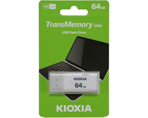 USB флеш накопичувач Kioxia 64GB U202 White USB 2.0 (LU202W064GG4)