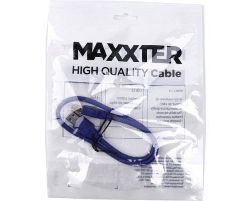 Дата кабель USB3.0 AM-АM 0.5m Maxxter (U-AMAM3-0,5m)