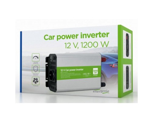 Автомобільний інвертор EnerGenie 12V/220V 1200 Вт (EG-PWC1200-01)